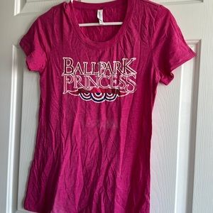 Ballpark princess t shirt